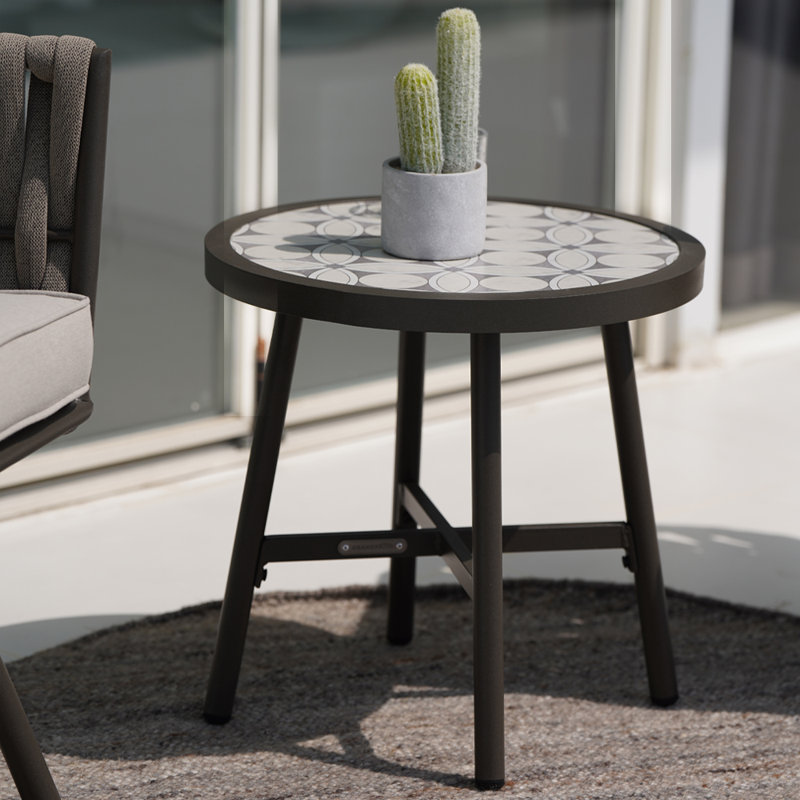 Grand Patio Ceramic Outdoor Side Table Wayfair